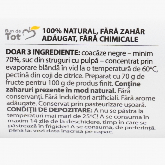 Dulceață de coacăze negre fără zahăr adăugat 360g