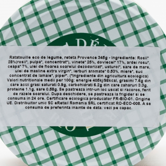 Ratatouille eco legume, rețetă Provence 345g