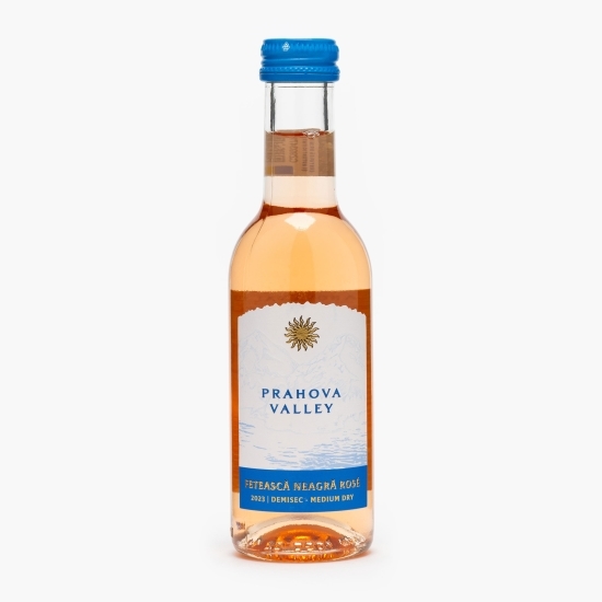 Vin rose demisec Fetească Neagră, 13.5%,  0.187l