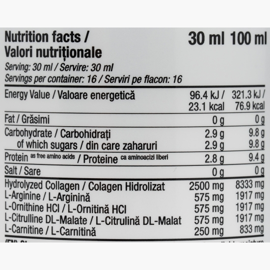 Colagen lichid Smart Collagen Active Recovery, aromă de struguri, 0.48l