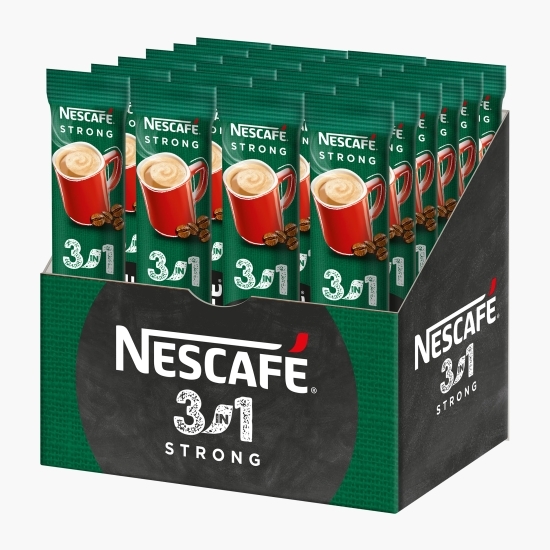 3în1 Strong plicuri, 24x14g, mix de cafea instant 