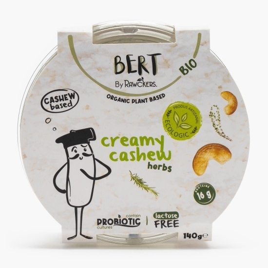 Specialitate vegetală eco Creamy Cashew Herbs din nuci caju 140g