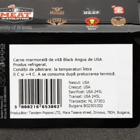 Carne Black Angus pentru gulaș, maturată 30 zile 400g