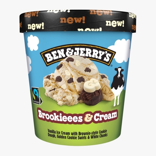 Înghețată Brookieees & Cream, 465ml (388g)