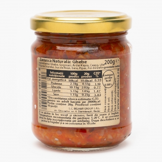Zacuscă naturală de ghebe 200g