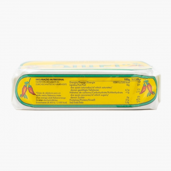 Sardine picante în ulei măsline 125g 