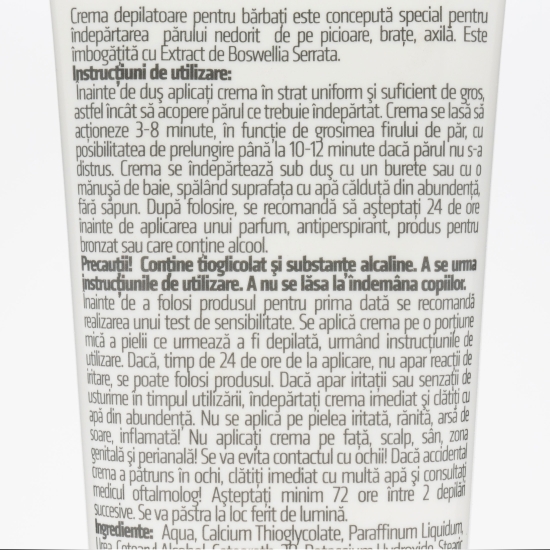 Cremă depilatoare pentru bărbați 150ml