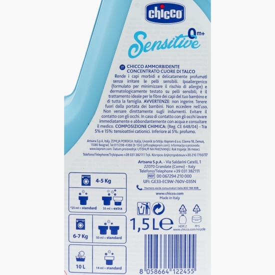 Balsam concentrat Sensitive 0+ luni, 60 spălări, 1.5l