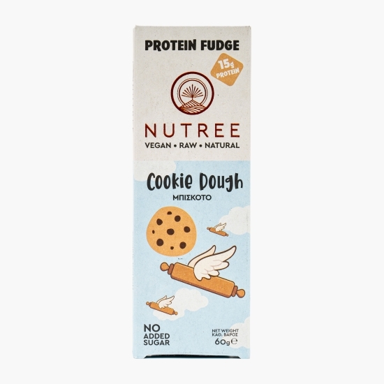 Baton proteic Raw Vegan Cookie Dough fără zahăr adăugat 60g