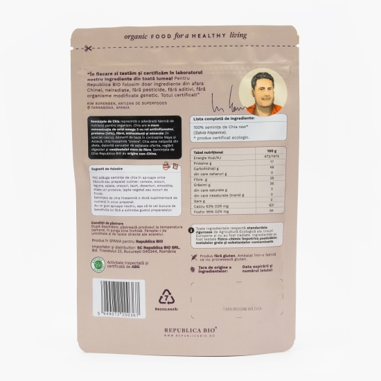 Chia, semințe ecologice pure, 200g