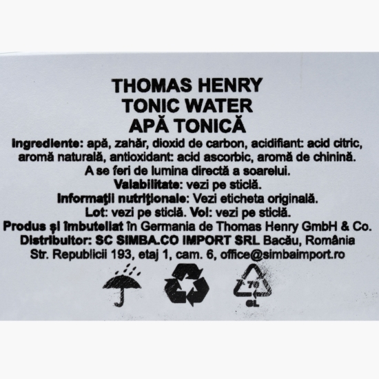 Apă tonică 0.75l