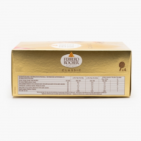Înghețată Classic alune și ciocolată cu lapte 4x70ml