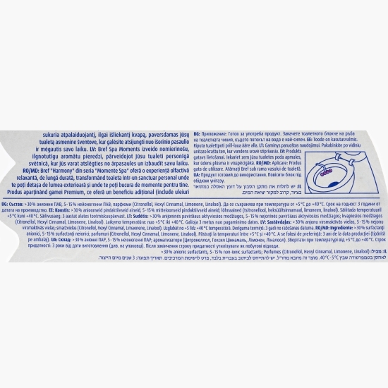 Odorizant toaletă Spa Moments Harmony 3x50g