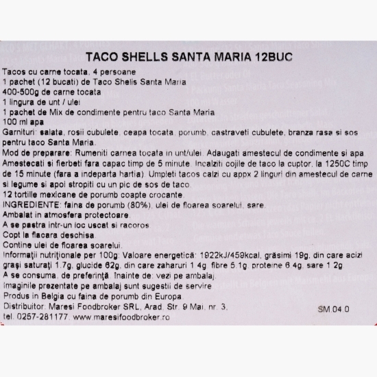Taco shells 12 buc