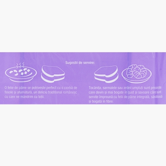 Pâine integrală coaptă la tavă 500g