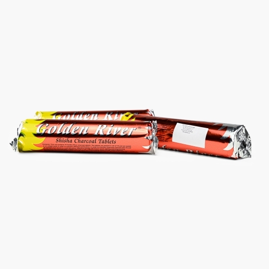 Cărbuni pentru narghilea Golden River 10 folii x 10buc.