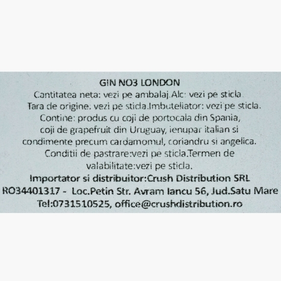 Gin London Dry 46% alc. 0.7l + 1 pahar