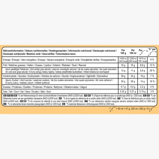 Înghețată mini Double Gold Caramel Billionaire, 6x55ml (6x47g)