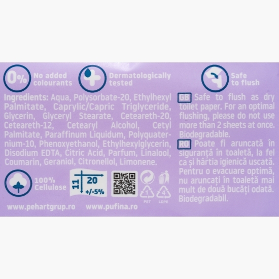 Hârtie igienică umedă Lavender fields, 42 buc