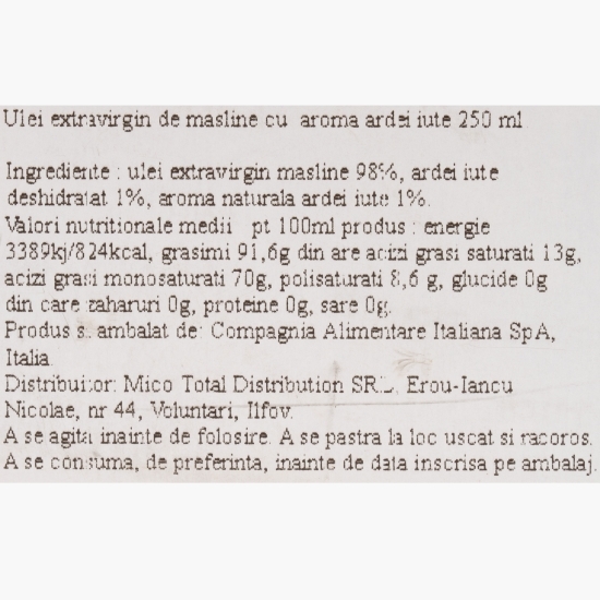 Ulei de măsline extravirgin cu chili 0.25l