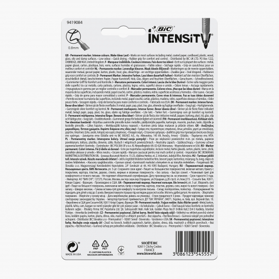 Set 5 markere permanente colorate Intensity