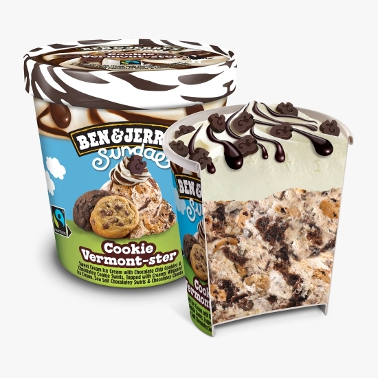 Înghețată Sundae Cookie Vermont-ster, 427ml (324g)