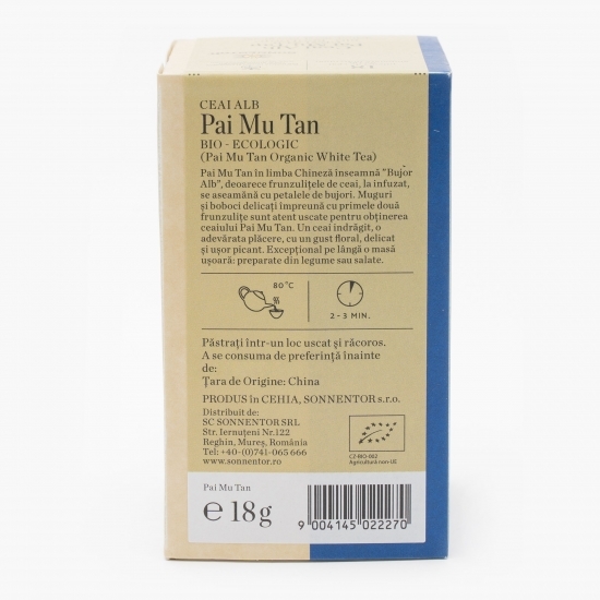 Ceai alb eco Pai Mu Tan 18 plicuri