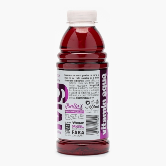 Apă cu vitamine Mg cu aromă de pere și afine 600ml