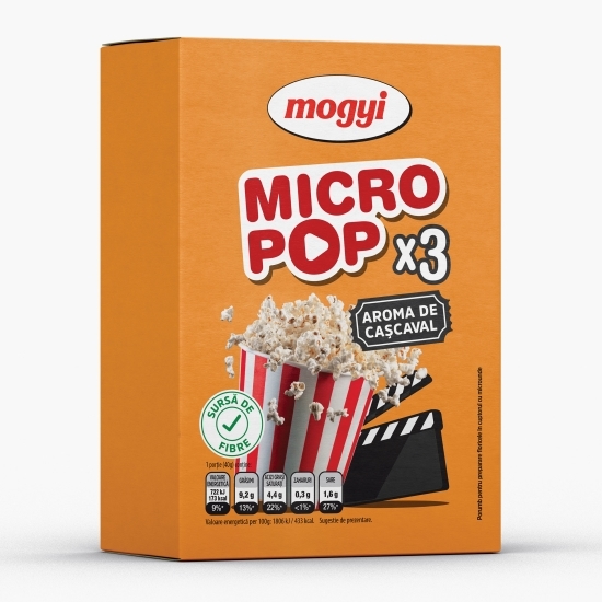 Popcorn cu cașcaval pentru cuptorul cu microunde 3x80g