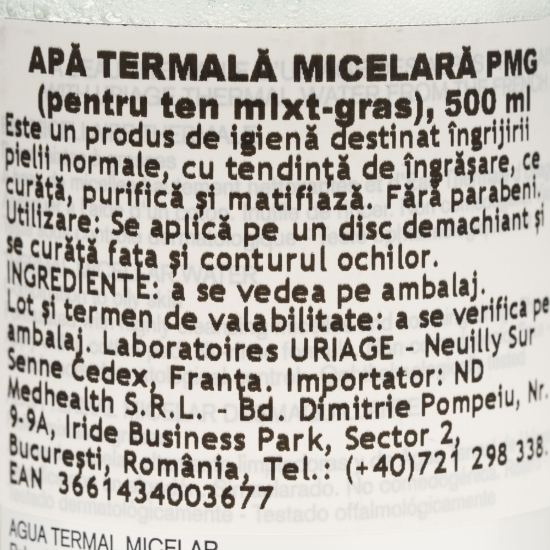 Apă micelară pentru curățare 0.5l