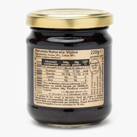 Dulceață naturală de vișine 220g
