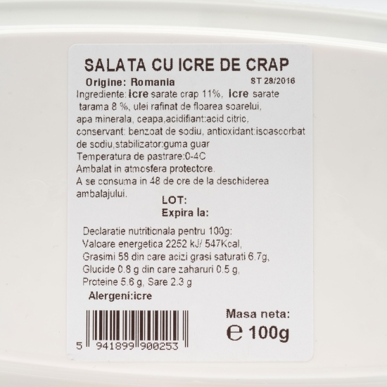 Salată cu icre crap 100g