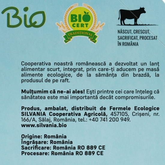 Pachet de vită eco pentru ciorbă 450g
