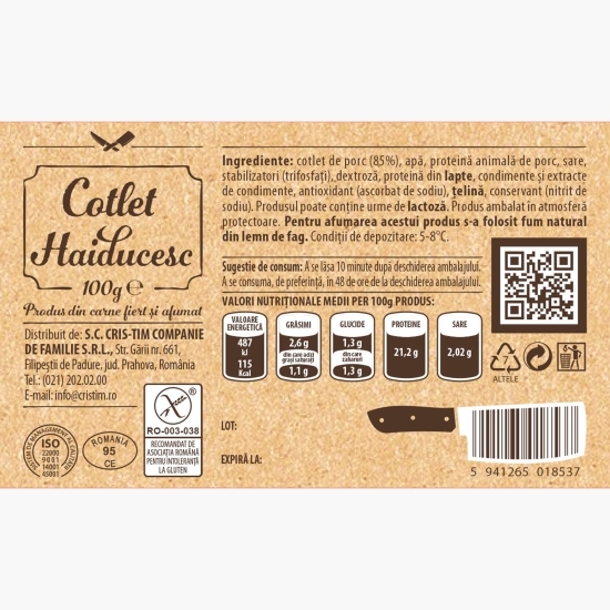 Cotlet haiducesc 100g