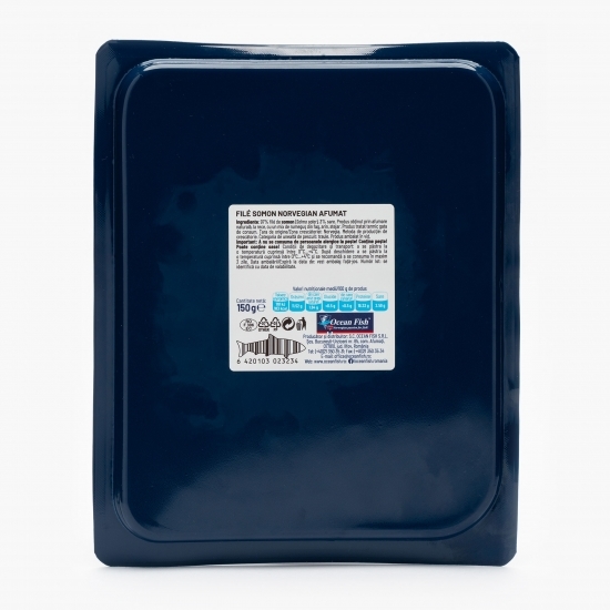 File de somon norvegian afumat 150g
