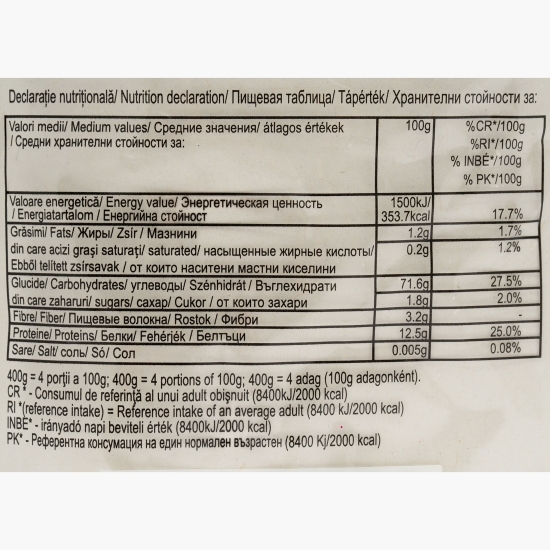 Paste Penne Rigate din grâu dur 500g