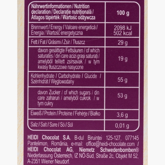 Praline de ciocolată amăruie cu umplutură de cacao și cireșe confiate 70g