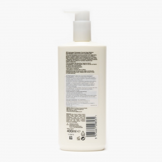 Loțiune de corp intens hidratantă pentru piele uscată și sensibilă Deep Moisture 400ml
