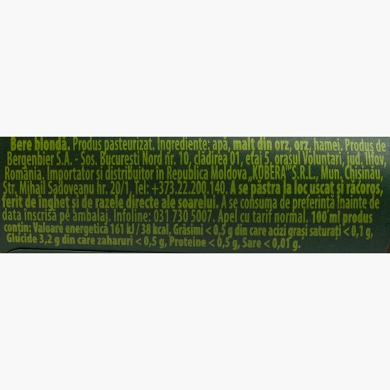 Bere blondă sticlă 0.33l