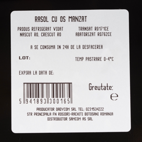Rasol de mânzat cu os 700g