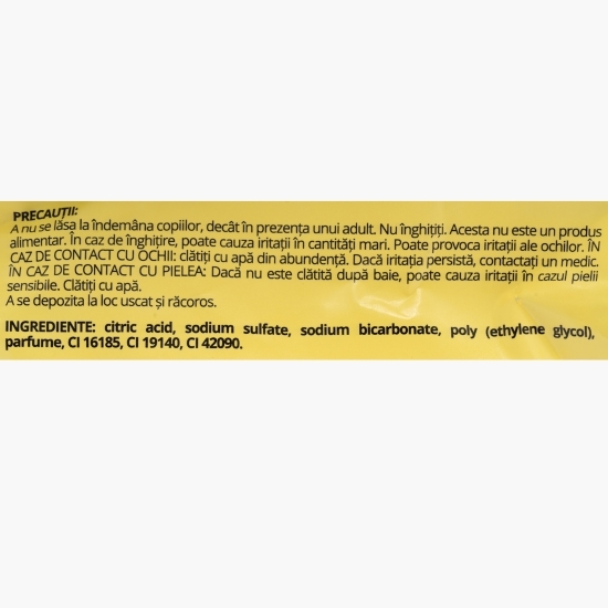 Bombe de baie efervescente pentru copii cu parfum de fructe exotice, +5 ani, 3 buc/pungă