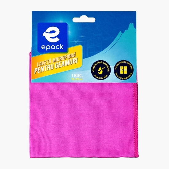 Lavetă microfibră pentru geamuri