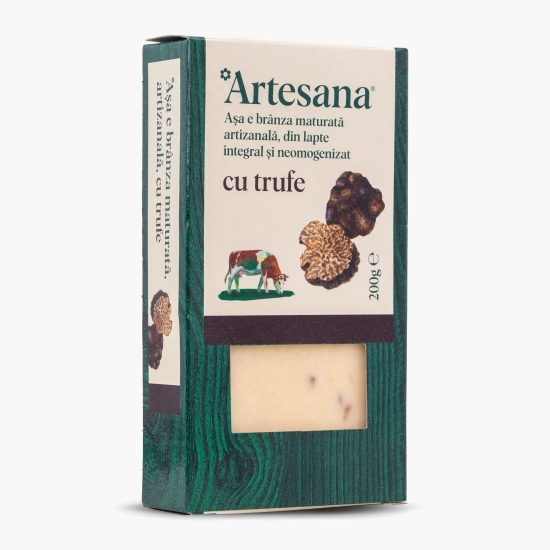 Brânză maturată din lapte de vacă cu trufe negre 200g