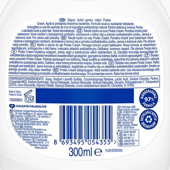 Săpun lichid antibacterian Cream 300ml