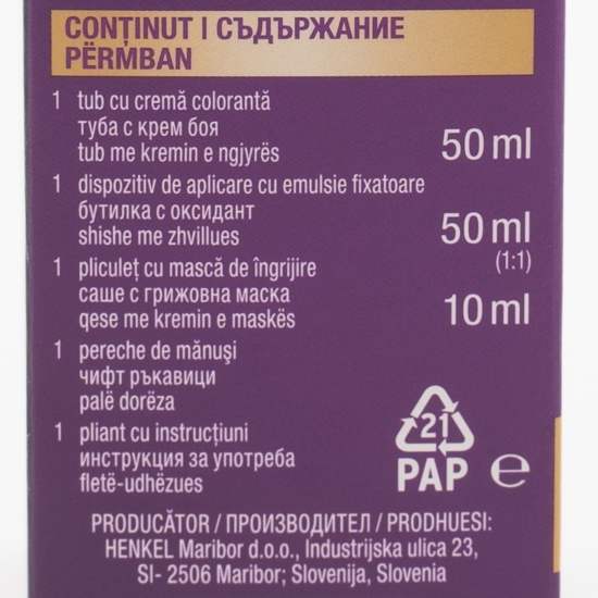 Vopsea de păr permanentă Intensive Color Cream, C1 (1-1) negru albăstrui, 110ml