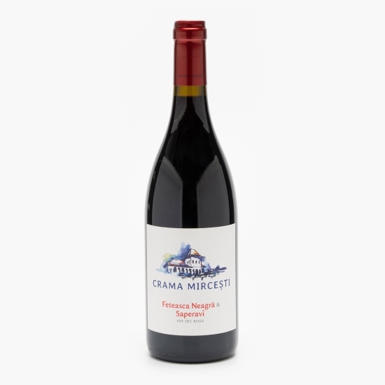 Vin roșu sec Fetească Neagră & Saperavi, 14.5%, 0.75l