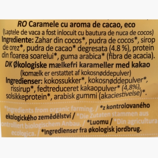 Caramele eco, aromă cacao 150g