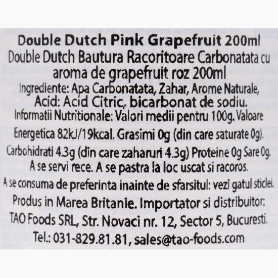 Băutură carbonatată cu aromă de grapefruit roz 0.2l
