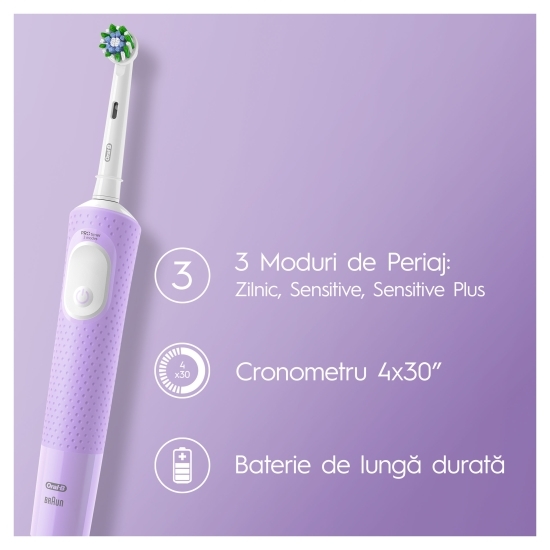 Periuță de dinți electrică Vitality Pro Liliac Mist