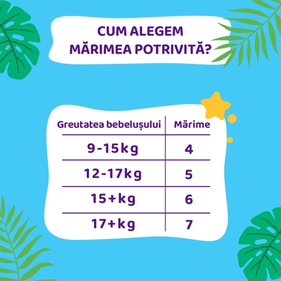 Scutece chiloțel Extra Large Plus, mărimea 7, 17+ kg, 50 buc